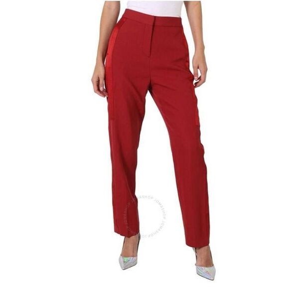 Burberry Pants - Burberry Women’s 6 Carmine Red Jacinda Ankle Length Pants Trousers Italy $1200